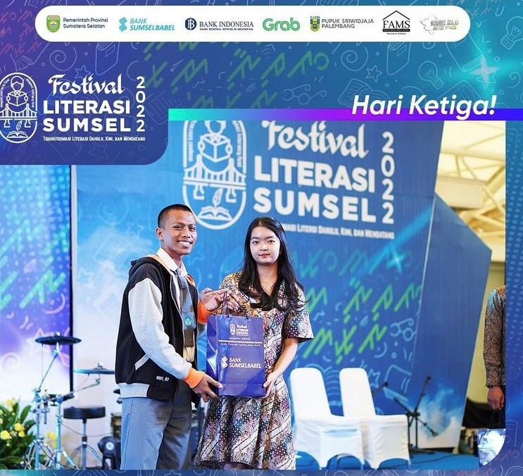Festival Literasi Sumatera Selatan 2022, Laurence: Berani mencoba hal baru